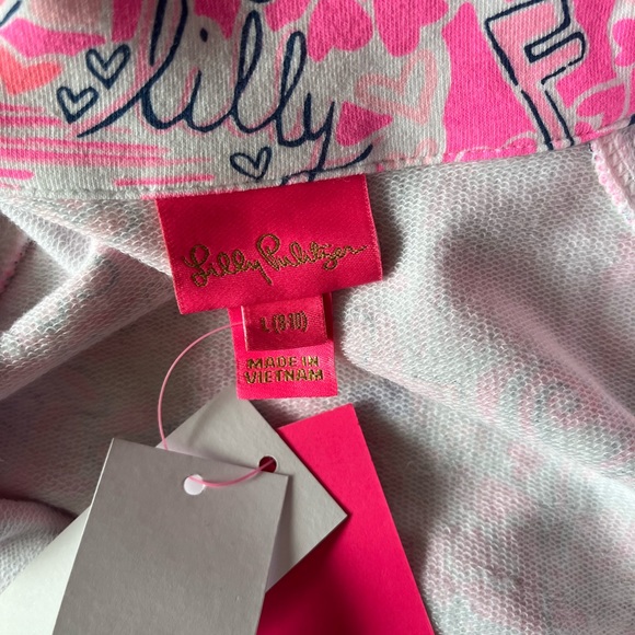 NWT Lilly Pulitzer Girls Popover Lilac You A Lot Size Large (8-10) - Picture 9 of 10
